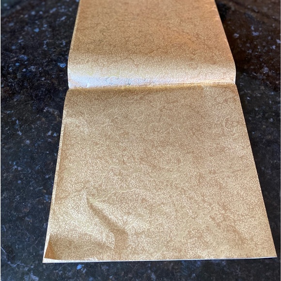 Vintage HALLMARK Gold Metallic Sheet (1) of Gift Wrap - Picture 3 of 11
